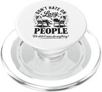Divertenti persone pigre non odiano non abbiamo fatto niente Retro umorismo pigro PopSockets PopGrip per MagSafe