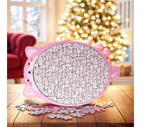 Divertenti Puzzle In Legno - Gioco Educativo Di Apprendimento In Legno - Puzzle Artistico Per Cuccioli Giochi Divertenti Per Bambini Amanti Degli Animali Con Opere D'arte Creative, Giocattolo Didattic