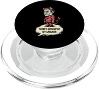 Divertenti scherzi Satana religioso Gesù cristiano credente PopSockets PopGrip per MagSafe
