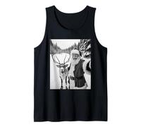 Divertenti Selfie con Renne Babbo Natale nella Foresta di Canotta