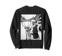 Divertenti Selfie con Renne Babbo Natale nella Foresta di Felpa