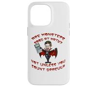 Divertenti sono mostri bravi in matematica Conte Dracula Insegnante Custodia per iPhone 14 Pro Max