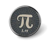 Divertenti spille matematiche Happy Pi Day, distintivi per bottoni circolari per spille per zaini
