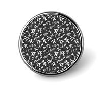 Divertenti spille matematiche Happy Pi Day, distintivi per bottoni circolari per spille per zaini