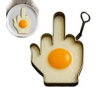 Divertenti stampi per uova a dito medio, accessori da cucina fai da te, stampo per uova cotte a forma di parte del corpo, stampo a forma unica per uova da campeggio, colazione al coperto (stile A)
