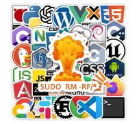 Divertenti sviluppatori adesivi programmazione logo Github Go JAVA JS PHP OpenAi giocattolo fai da te regalo decalcomania per laptop telefono bagagli impermeabile
