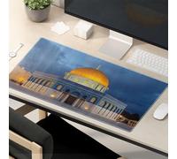 Divertenti tappetini per mouse da lavoro Golden Dome of the Rock: A Nighttime Marvel Mouse Pad Kawaii Mouse Pad Mouse Pad Per Scrivania