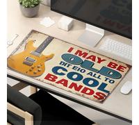 Divertenti tappetini per mouse per il lavoro I May Be Old But I Listen To Cool Bands. Tappetino per mouse da gioco Tappetino per mouse carino