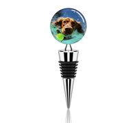 Divertenti tappi per vino a forma di cane che nuotano, decorativi, a prova di perdite, riutilizzabili, eleganti, tappi per vino, per regali, bar, feste, matrimoni