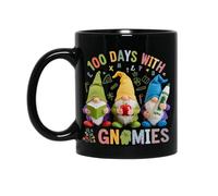 Divertenti Tazze di Caffè 100th Day Of School Gnome Teachers Stude 100 Days Smarter Tazza Da Caffe Personalizzabile Ceramica Mugs per Mamma Donna 330ml