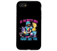 Divertenti tutte le belle ragazze si accovacciano come questo softball Catcher Custodia per iPhone SE (2020) / 7/8