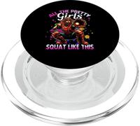 Divertenti tutte le belle ragazze si accovacciano come questo softball Catcher PopSockets PopGrip per MagSafe
