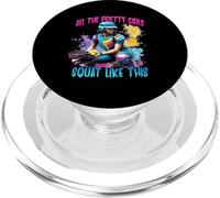 Divertenti tutte le belle ragazze si accovacciano come questo softball Catcher PopSockets PopGrip per MagSafe