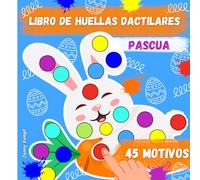Divertidas huellas de Pascua: Libro de estampado para niños desde 2 años. El regalo de Pascua perfecto para niños.