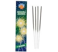 Divertilandia 140 Pezzi - SCINTILLE 17cm CANDELINE Scintillanti per Compleanno, Matrimoni, Natale, Capodanno - con Bastoncino Decoro addobbo