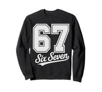 Divertimento 67 Meme 6 7 Gen Alpha Slang Tendenza Sei Sette Uomini Donne Felpa