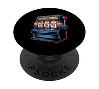 Divertimento al casinò con slot machine Lucky 777 PopSockets PopGrip Adesivo