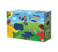Divertimento con il tennis e il frisbee