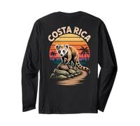 Divertimento Costa Rica Wildlife, Carino Coati Animale e Tramonto Giungla Maglia a Manica