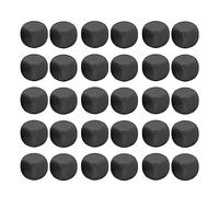 Divertimento da dadi vuoti set 30pcs dici rotonde per il puzzle fai -da -te perdi a 6 lati per giochi da tavolo materio di apprendimento in matematica 16x16x16mm (Nero)