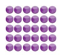 Divertimento da dadi vuoti set 30pcs dici rotonde per il puzzle fai -da -te perdi a 6 lati per giochi da tavolo materio di apprendimento in matematica 16x16x16mm (Viola)