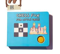Divertimento degli scacchi gioco | Set libri scacchi interattivi | Formaggio bambini come vincere scacch | Apprendimento gioco tavolo strategia famiglia degli scacch per bambini tra 1 e 7 anni