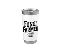 Divertimento dell'agricoltore di funghi per gli amanti dei funghi e i coltivatori Bicchiere termico in acciaio inox doppia parete