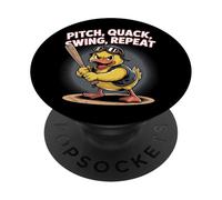 Divertimento di ciarlatano da baseball da baseball altalena PopSockets PopGrip Adesivo