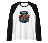 Divertimento di Gioco D'Azzardo del Casinò delle Vacanze del New Jersey di Atlantic City Maglia con Maniche Raglan