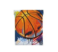 Divertimento di schizzo colorato di basket stampato, Spremere il portafoglio superiore da donna Borsa portaoggetti Piccola portamonete Portamonete