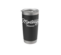 divertimento Monterrey Messico Cerro de la Silla Vintage Script Bicchiere termico in acciaio inox doppia parete