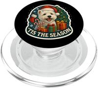 Divertimento natalizio per cani Tis The Season West Highland White Terrier PopSockets PopGrip per MagSafe