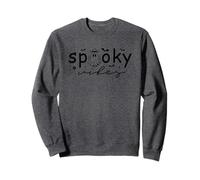 Divertimento per Halloween a forma di pipistrello fantasma Spooky Vibes Felpa