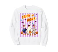 Divertimento per Halloween con Trick or Honk Spooky Ducks Felpa