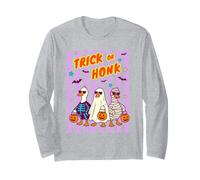 Divertimento per Halloween con Trick or Honk Spooky Ducks Maglia a Manica