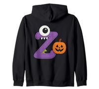 Divertimento per Halloween con Zucca Z Monster Eye Felpa con Cappuccio