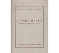 Divertimento. Per pianoforte e orchestra d'archi. Partitura. Full Score. EDIZIONI SUVINI ZERBONI