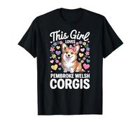 Divertimento Questa Ragazza AMA Pembroke Welsh Corgis per Corgi Lovers Maglietta
