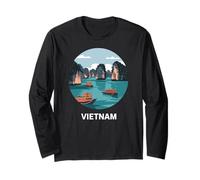 Divertimento Viaggio Viaggio, Vintage Ha Long Bay Avventura Maglia a Manica