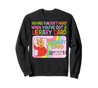 Divertirsi non è difficile quando hai una tessera della biblioteca Felpa