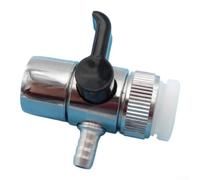 Divertore per doccia 1 Entrata 2 Uscite Divertore per doccia(8mm) | Lega di zinco massiccio, alta resistenza pressione, durata anni, no perdite, finitura silver