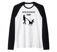Divery Dogue de Bordeaux Mom Maglia con Maniche Raglan