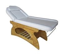 DIVES Lettino Legno Faggio Massaggi Estetista Centro Medico Bianco