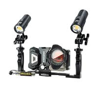 DIVEVOLK SeaTouch 4 Max Plus Deep Dive Kit con doppia luce per iPhone e la maggior parte degli smartphone Android, custodia subacquea, telefono impermeabile