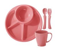 Divided Plates, Portion Dish, Kids Tableware, Microwave Safe Material, Dishwasher-Friendly Design for Kindergarten Canteen Apartment Restaurant Motor Home Dining Easy to Use