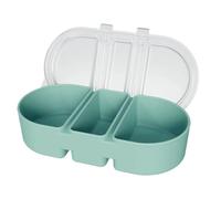 Divided Silicone Meal Prep Containers, Airtight Storage Bowls with Lids for Snacks, Salad, Fruit, Sauce, Nuts, Condiments, Dishwasher Safe, Portable Food Storage for Travel, Workplace, Picnic, School