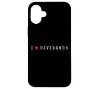 Dividendi I Love Dividends che amo Azioni Trading in Borsa Custodia per iPhone 16 Plus