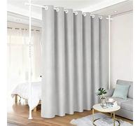 Dividere spazi senza forare, asta per tende regolabile in altezza e larghezza, divisorio indipendente senza tenda, L 70-177 cm x A 122-305 cm, protezione della privacy per soggiorno, camera da letto e