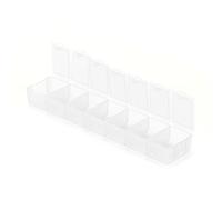 Dividi Scatola di Stoccaggio, Scatola di Stoccaggio Gioielli in Plastica, 7 Griglie Organizzatore per Orecchini, Collane, Anelli con Piccoli Cosmetici, Gioielli, Conservazione delle Pillole per il