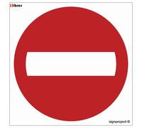 Divieto di accesso - cartello stradale 30 X 30 CM, PN - LIBRES POLSKA SP BOARD